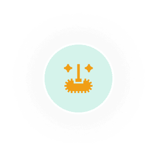 Minimalist face icon on black background